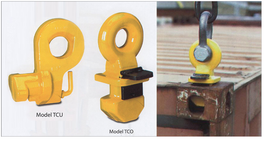 Container lifting lugs model TCO and model TCU